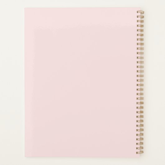 April Geboorte Bloem Roze Daisy Ontwerp Gepersonal Planner (Achterkant)
