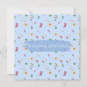 April Geboorte Bloemen Daisy Zoete Erwt Dankbaar Bedankkaart (Voorkant)