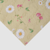 April Geboorte Maand Bloemen Daisy Zoete Erwt Tissuepapier (Detail)