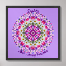 April Geboortebloem gepersonaliseerde offerte Kind