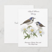 April Geboortemaand Bloem Daisy gekoesterde verjaa (Voorkant / Achterkant)