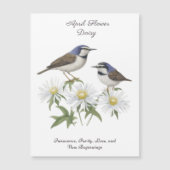 April Geboortemaand Bloem Daisy gekoesterde verjaa (Voorkant)