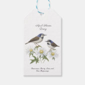 April Geboortemaand Bloem Daisy gekoesterde verjaa Cadeaulabel (Voorkant)