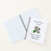 April Geboortemaand Bloem Daisy Vers en Eenvoudig Notitieboek (Binnen)