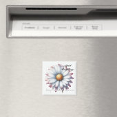 April Geboortesteen Daisy Diamant Magneet (Insitu (Vaatwasser))