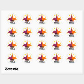 April Geks Hoed Ronde Sticker (Vel)