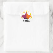 April Geks Hoed Ronde Sticker (Tas)