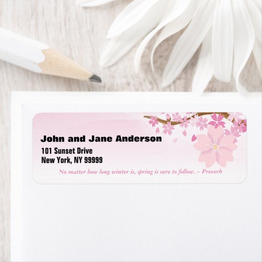 April Gepersonaliseerd adres Etiket (Insitu)