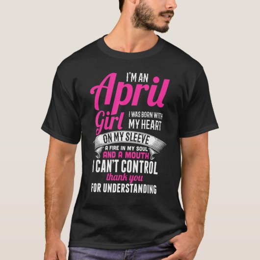 April Girl Birthday Funny April Essential T-shirt (Voorkant)
