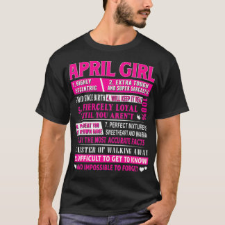 April Girl Funny April Birthday T-shirt