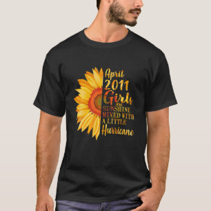 April Girls 2011 11th Birthday Gifts 11 Years old T-shirt