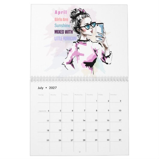 April Girls 2021 T-Shirt Kalender (Jul 2027)