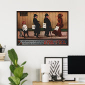 april-groepsdagonderteken op achterste hond poster (Thuiskantoor)