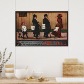 april-groepsdagonderteken op achterste hond poster (Keuken)