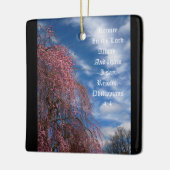 April hemel met Filippenzen 4:4 Keramisch Ornament (Links)
