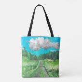 "April in Benbow" door Alarsen Artist Canvas tas (Achterkant)