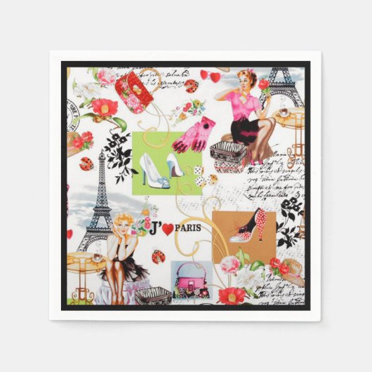 April in Parijs 2 Servet (Voorkant)