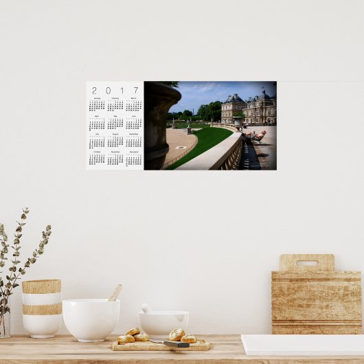 April in Parijs 30 kalenderposter 2017 Poster (Keuken)