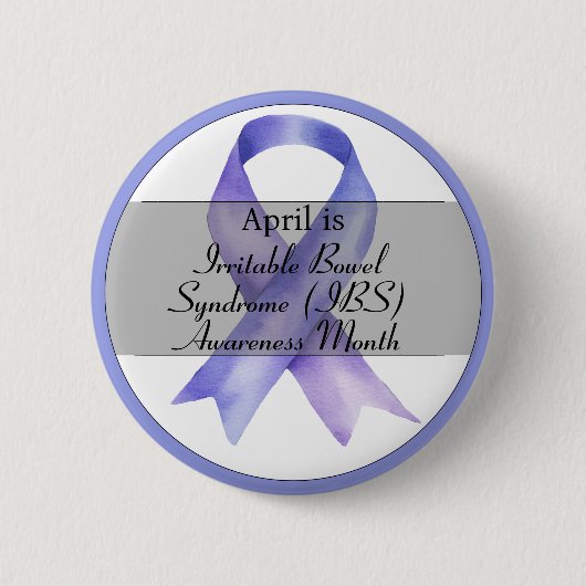 April Irritable Bowel Syndrome Awareness Month Ronde Button 5,7 Cm (Voorkant)