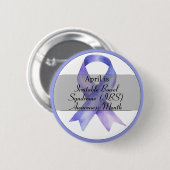 April Irritable Bowel Syndrome Awareness Month Ronde Button 5,7 Cm (Voorkant /achterkant)