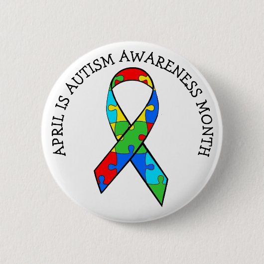 April is Autism Awareness Button (Voorkant)