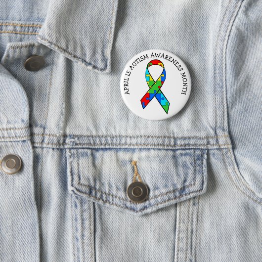 April is Autism Awareness Button (In situ)