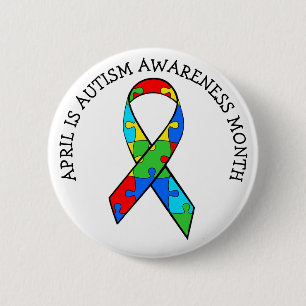 April is Autism Awareness Button