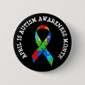 April is Autism Awareness Button (Voorkant)