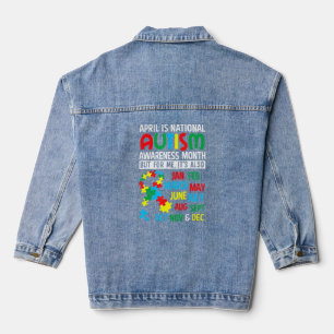April is de nationale maand van Autism Bewustheid Denim Jacket
