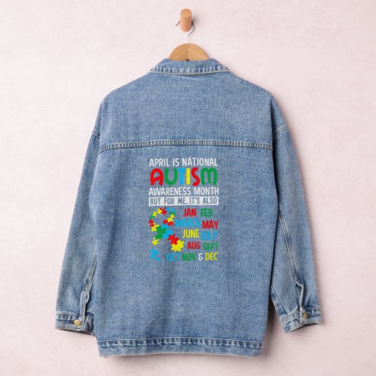 April is de nationale maand van Autism Bewustheid Denim Jacket (Hangar)