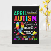 April is de nationale maand van Autism Bewustheid Kaart (Gele Bloem)