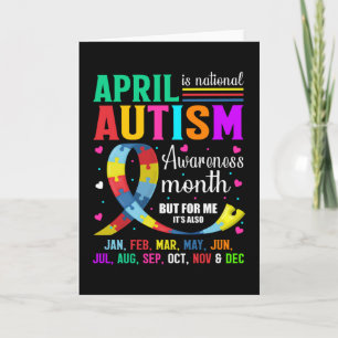 April is de nationale maand van Autism Bewustheid Kaart