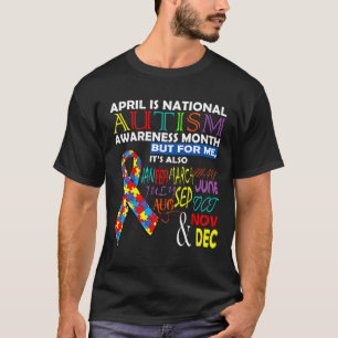 April is de nationale maand van Autism Bewustheid T-shirt