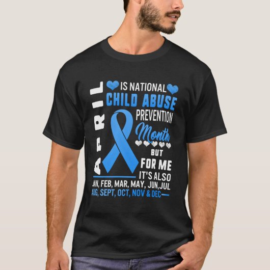 April is de nationale maand voor de preventie van  t-shirt (Voorkant)
