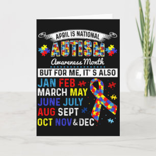 April Is Maand Van Autismebewustzijn En Elke Maand Kaart