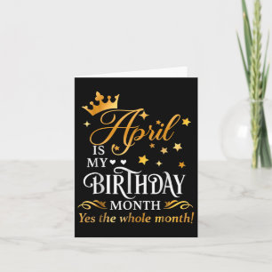 April is mijn verjaardag ja de hele maand April Qu Kaart