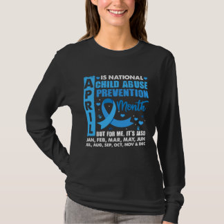 April Is National Child Abuse Prevention Month Blu T-shirt