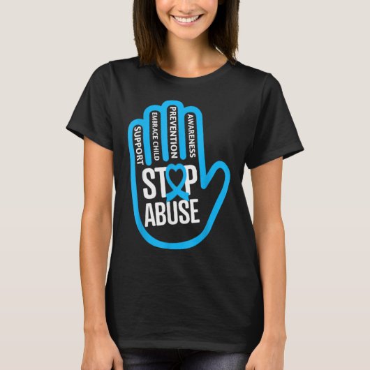 April is National Child Abuse Prevention Month T-shirt (Voorkant)