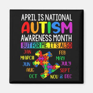 April is Nationale Autism Awareness Maand Kinder B Magneet