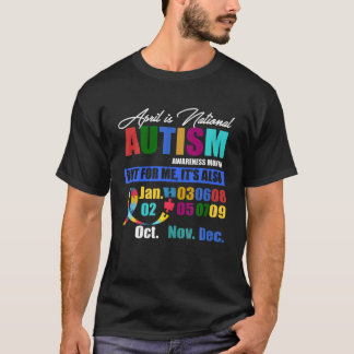 April is Nationale Autisme Bewustmaands Autistic T-shirt
