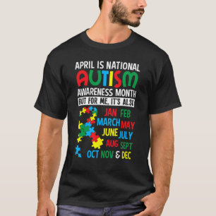 April is Nationale Autisme Maand  Cadeau T-shirt