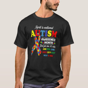 April is Nationale Autisme Maand Ribbon Au T-shirt