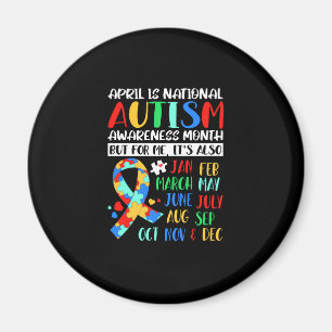 April is Nationale maand van Autism Bewustheid Magneet