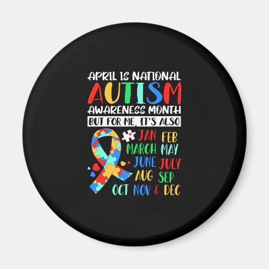 April is Nationale maand van Autism Bewustheid Magneet (Voorkant)