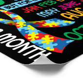 April is Nationale maand van Autism Bewustheid Poster (Hoek)