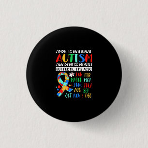 April is Nationale maand van Autism Bewustheid Ronde Button 3,2 Cm