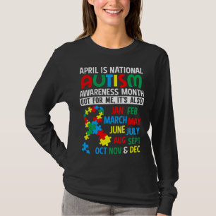 April is nationale maand van autisme-bewustmaking t-shirt