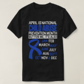 April is Nationale maand voor de preventie van kin T-shirt (Design voorkant)