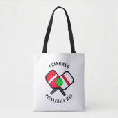 April is Nationale Pickleball Maand gepersonalisee Tote Bag (Voorkant)