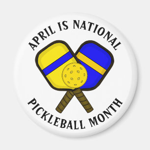 April is Nationale Pickleball-maand Magneet